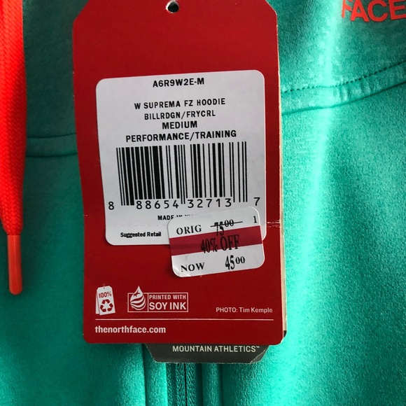 Teal north face sweatshirt - Picture 3 of 3